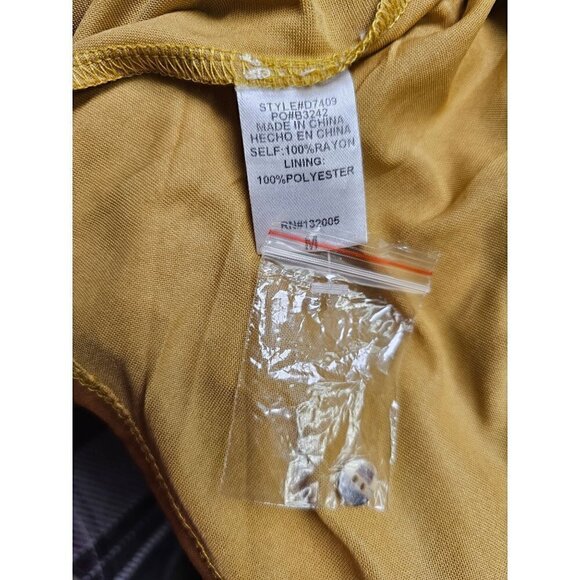 Entro Babydoll Bohemian Mini Sundress with Lace Collar Accents, Size Medium - Picture 7 of 7